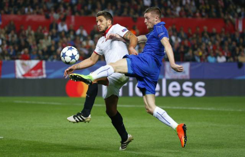 Vardy strike offers hope to embattled Leicester despite defeat by Sevilla